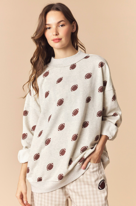 Reversible Gameday & Football Mock Neck Sweatshirt
