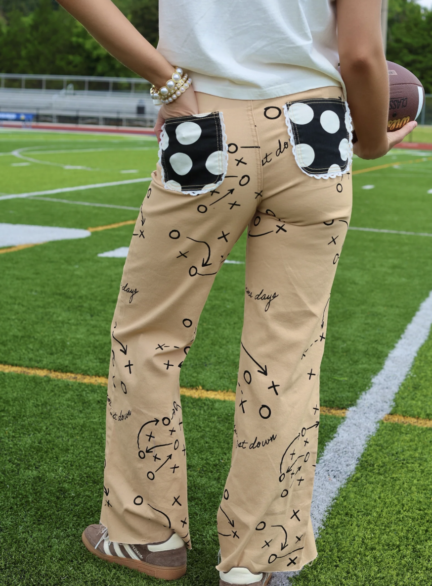 Football Tan Denim - PRE-ORDER - Ships 9/14*