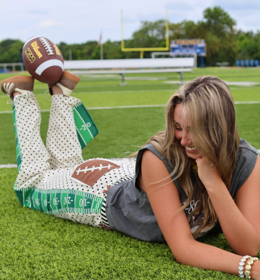 Game Day Contrast Wide Leg Denim- PRE-ORDER - Ships 9/14*