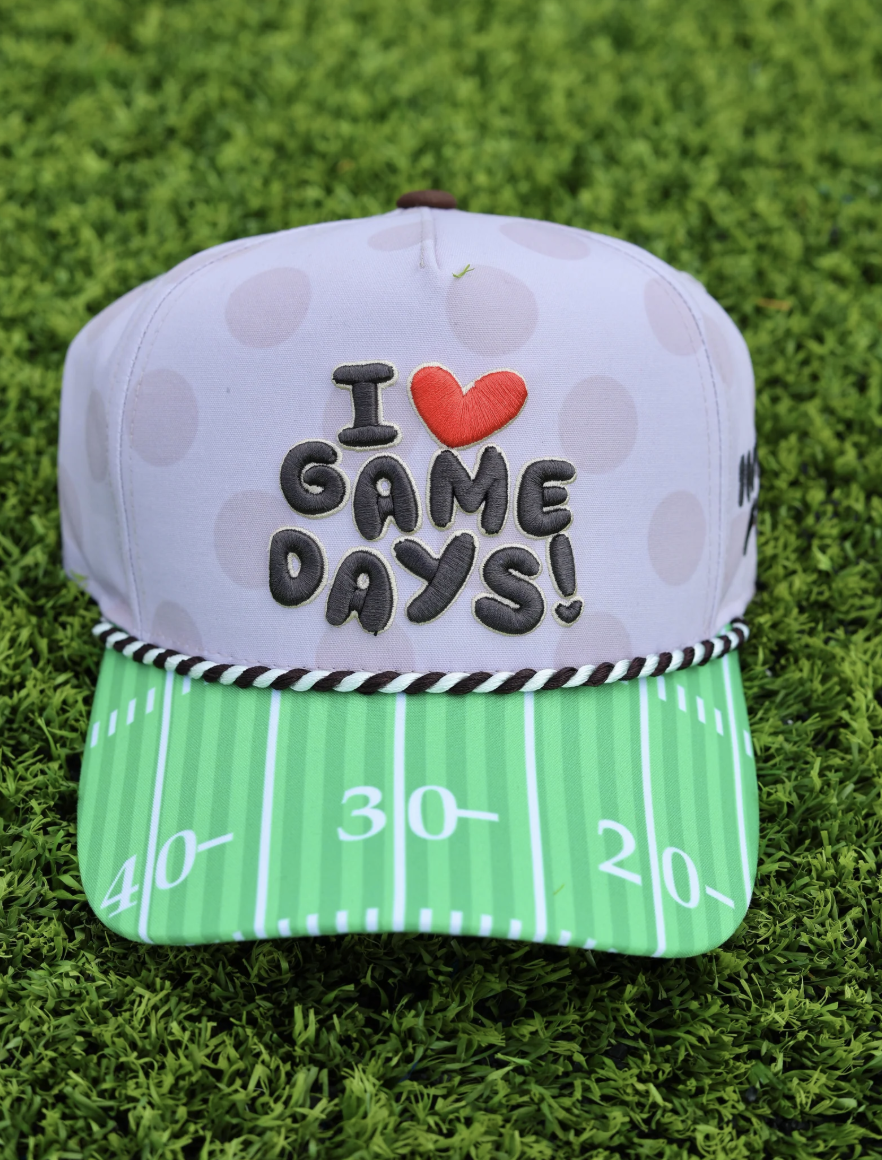 I Love Game Days Hat