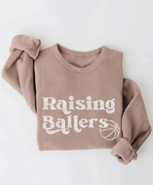 Raising Ballers Basketball Crewneck Sweatshirt