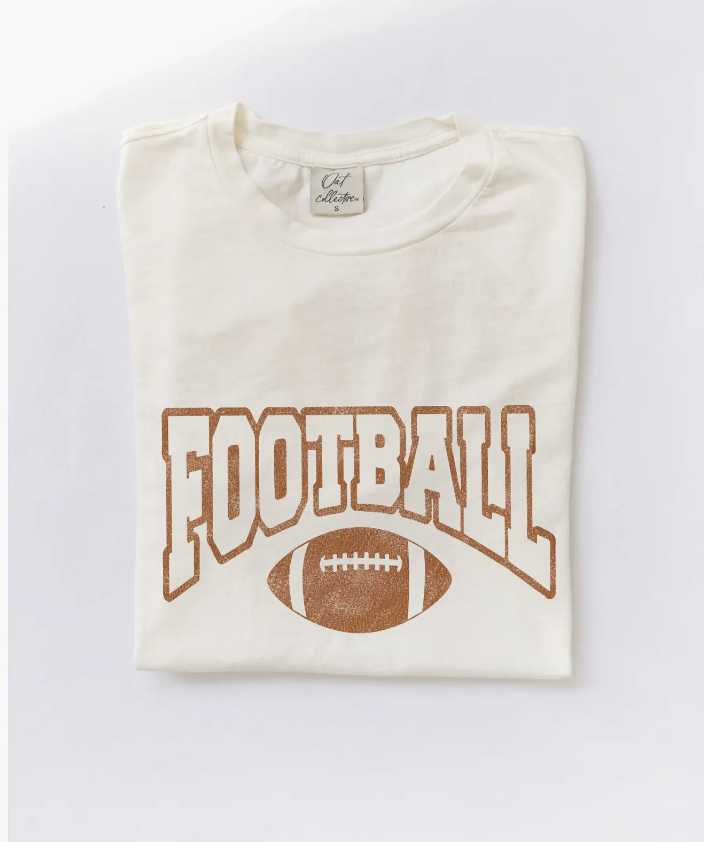 Football Mineral Washed Graphic T-Shirt