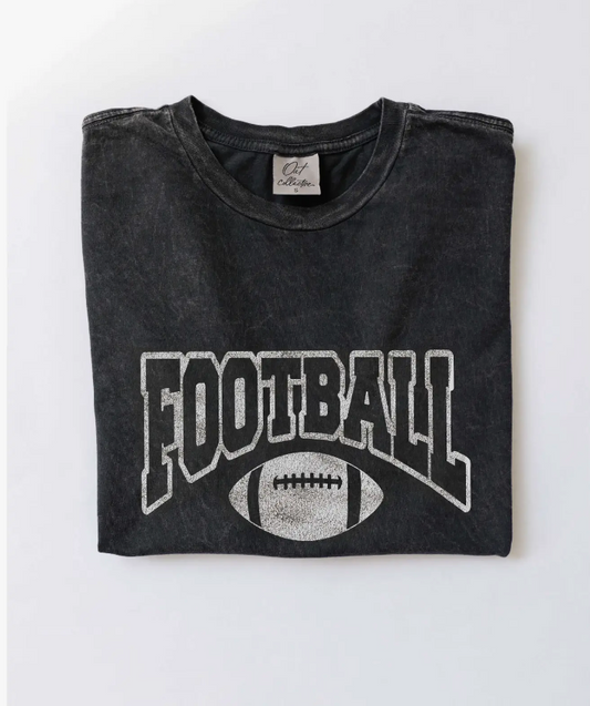 Football Mineral Washed Graphic T-Shirt